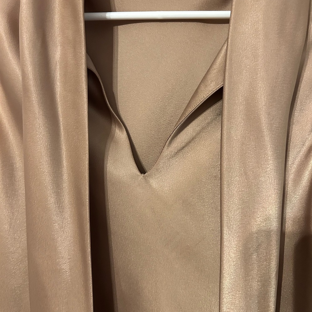 Kasper Satin Tan Blouse - Picture 4 of 12
